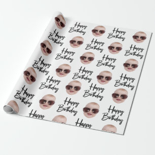 birthday him her Funny Christmas Customised gift Wrapping Paper