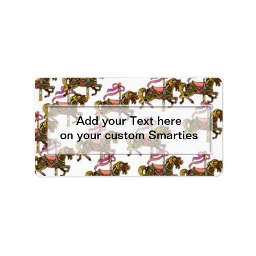 Birthday Horses Smartie Candy wrappers Labels