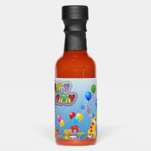 Birthday Hot Sauce Bottle Favors 