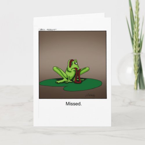 Birthday Humor Card Funny Frogs
