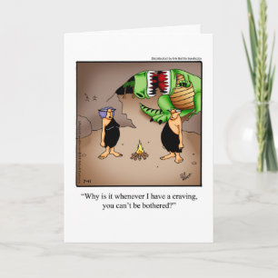 Birthday Humor "Cravings" Greeting Card For Her