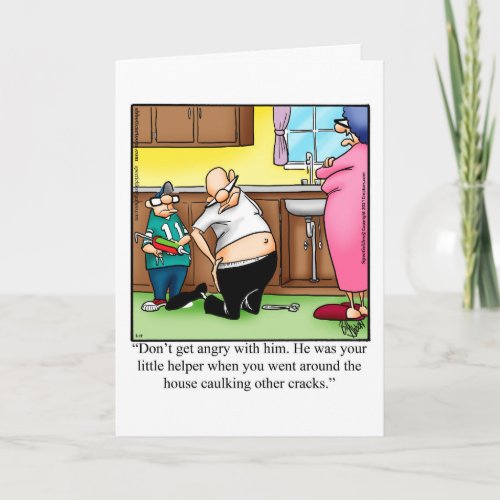 Birthday Humor Greeting Card For Dad