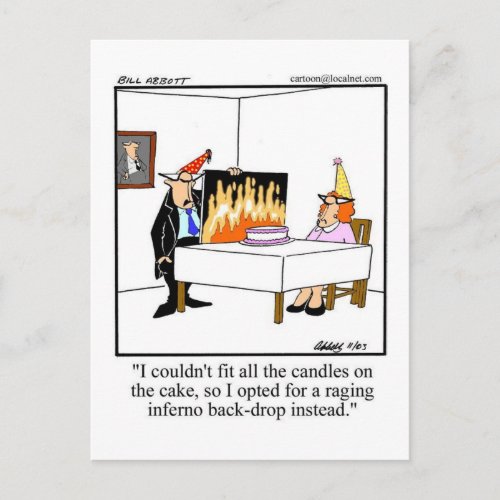 Birthday Humor Postcard Spectickles