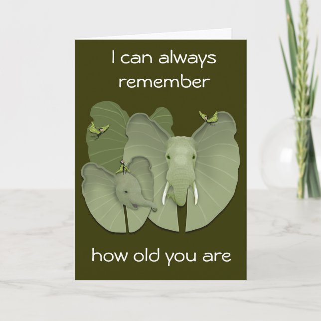 Birthday - Humorous Card (Front)