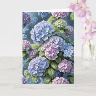Birthday Hydrangea Garden Card