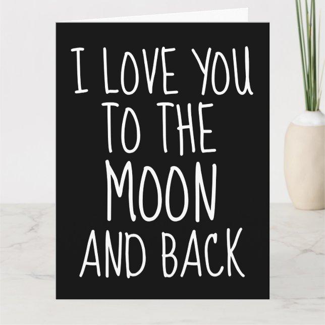BIRTHDAY I LOVE YOU TO THE MOON AND BACK CARDS (Front)