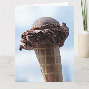 BIRTHDAY ICE CREAM CONE BIG GREETING CARD