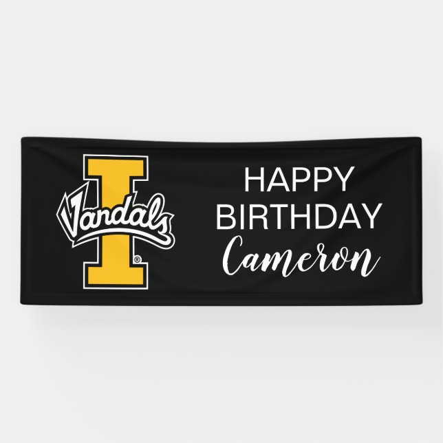 Birthday | Idaho Vandals Logo Banner (Horizontal)