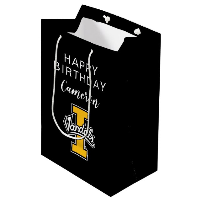 Birthday | Idaho Vandals Logo Medium Gift Bag (Front Angled)