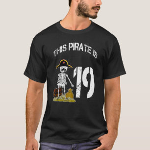 Birthday idea for boys skeleton pirate 1 T-Shirt