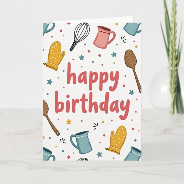 Birthday Illustration Art Card (Front)