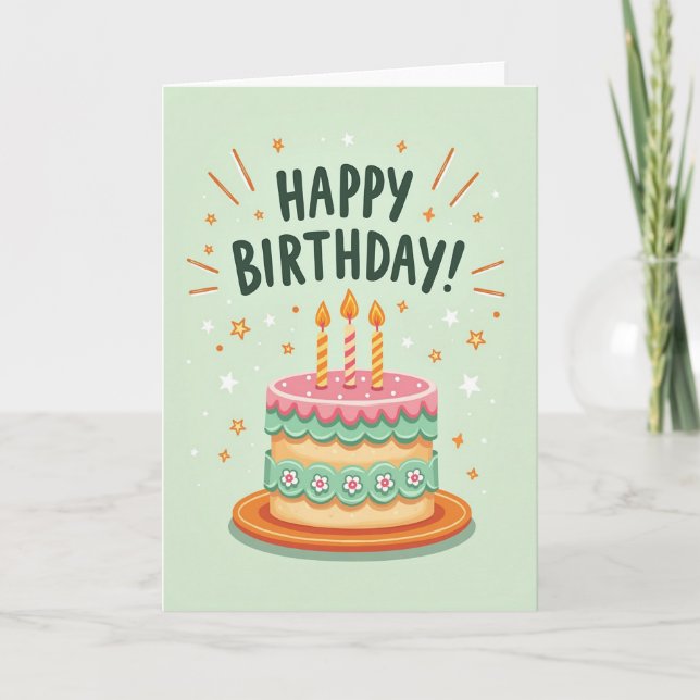 Birthday Illustration Card (Front)