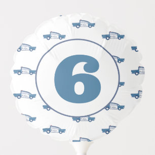 Birthday in Blue Police Theme Birthday Party Balloon