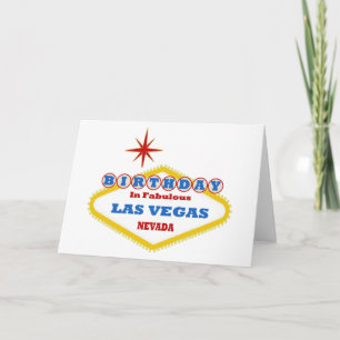 Birthday In Fabulous Las Vegas Card