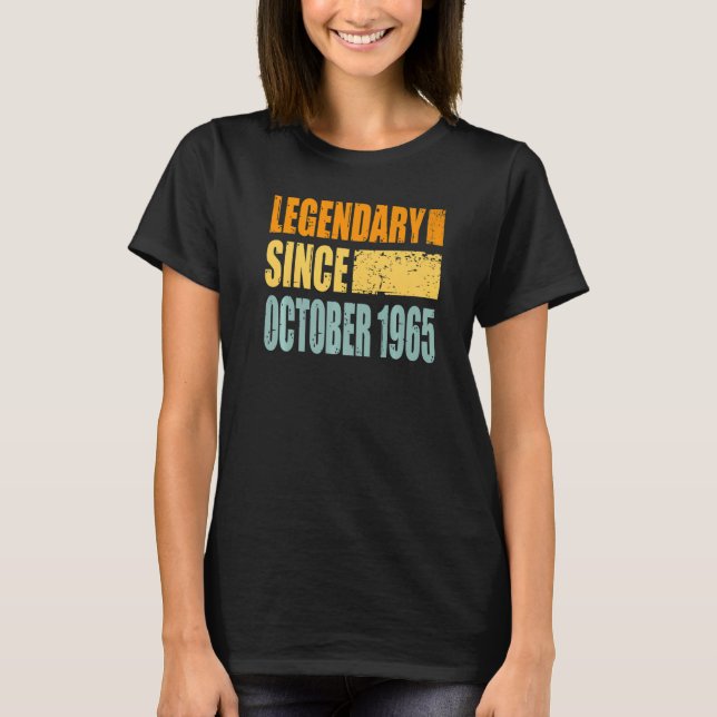 Birthday In October 1965  T-Shirt (Front)