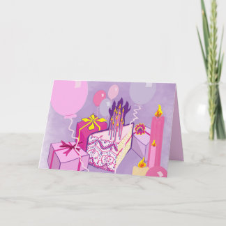 BIRTHDAY in PINKS Card