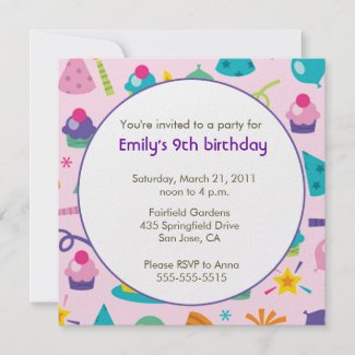 Birthday invitation invitation