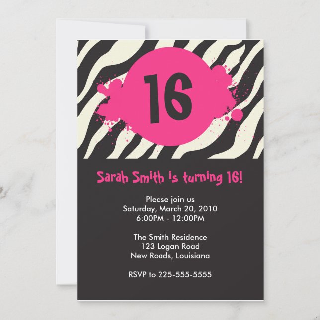 Birthday Invitation (Front)
