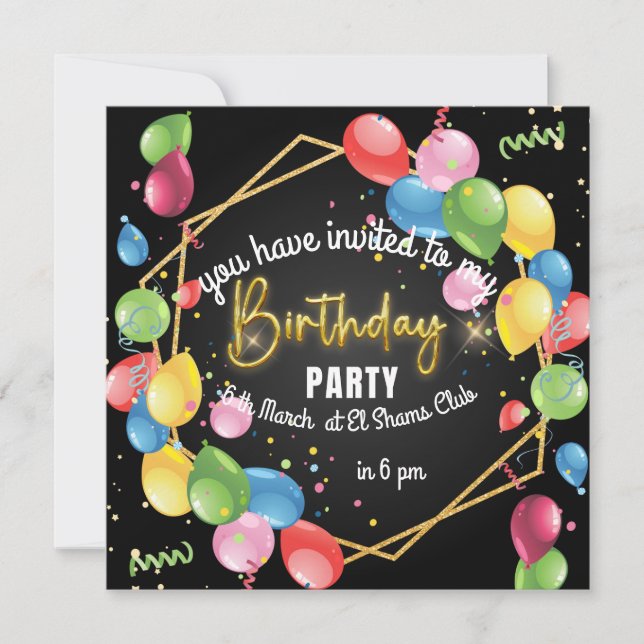 birthday Invitation (Front)