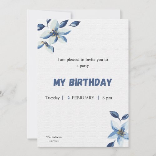 Birthday invitation