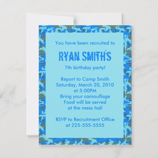 Birthday Invitation (Front)