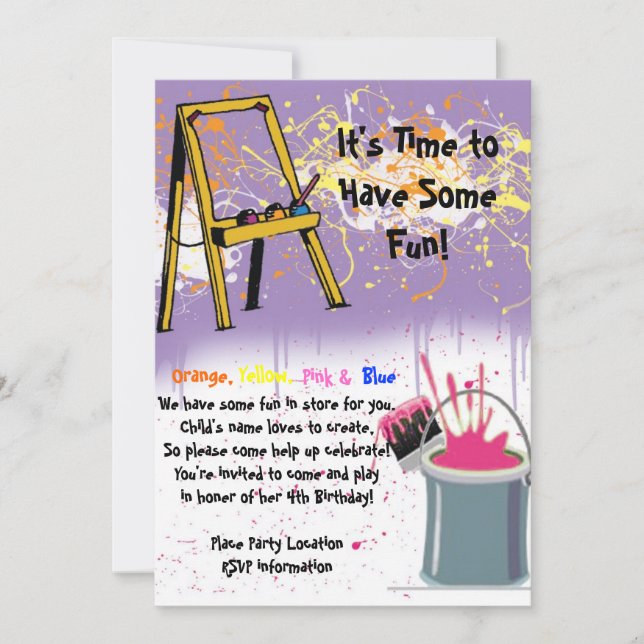 Birthday Invitation (Front)