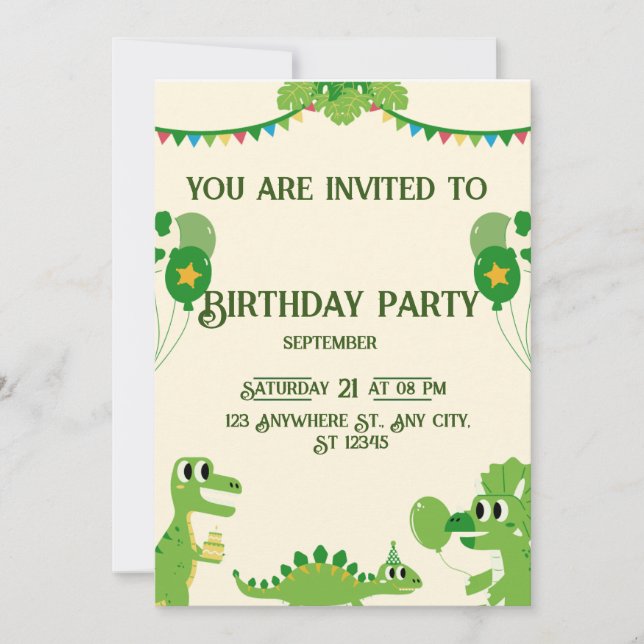  Birthday Invitation (Front)