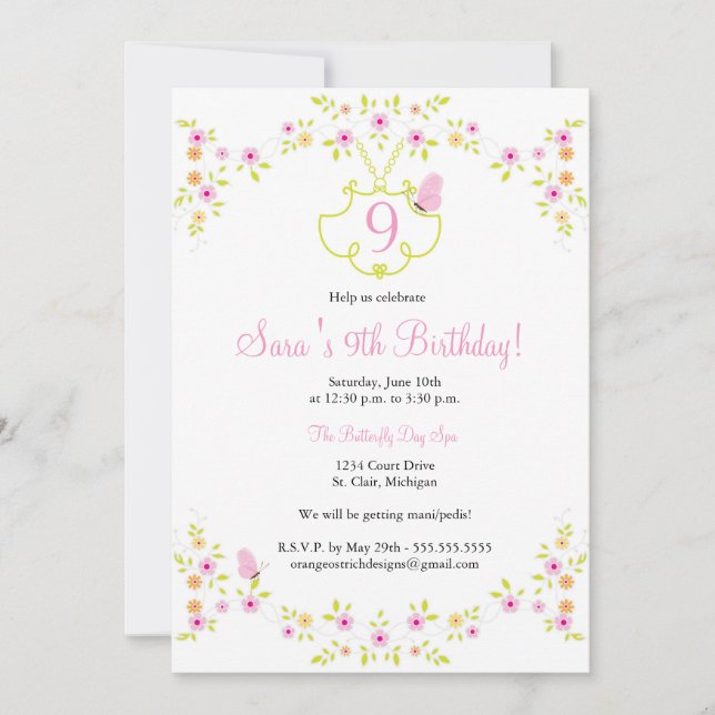 Birthday Invitation (Front)