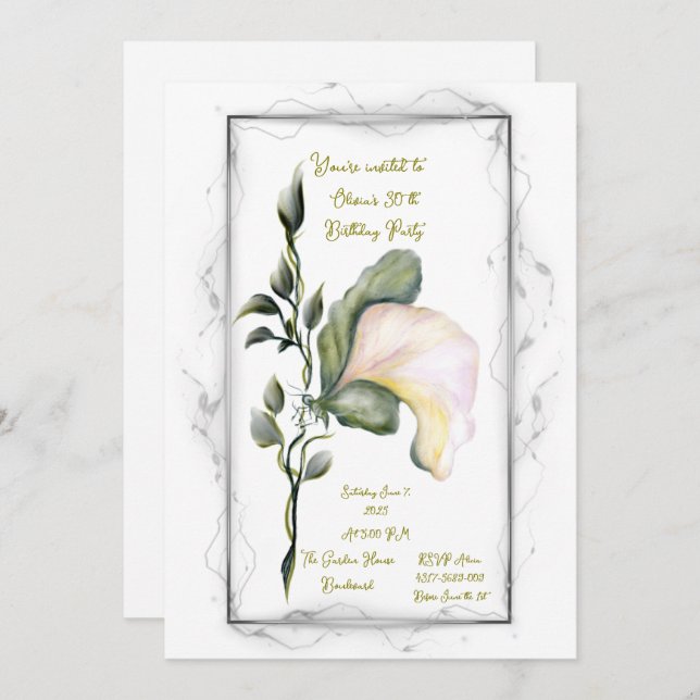 Birthday invitation (Front/Back)