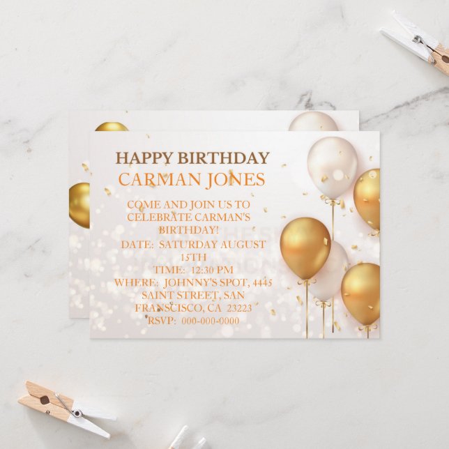 BIRTHDAY INVITATION | Zazzle