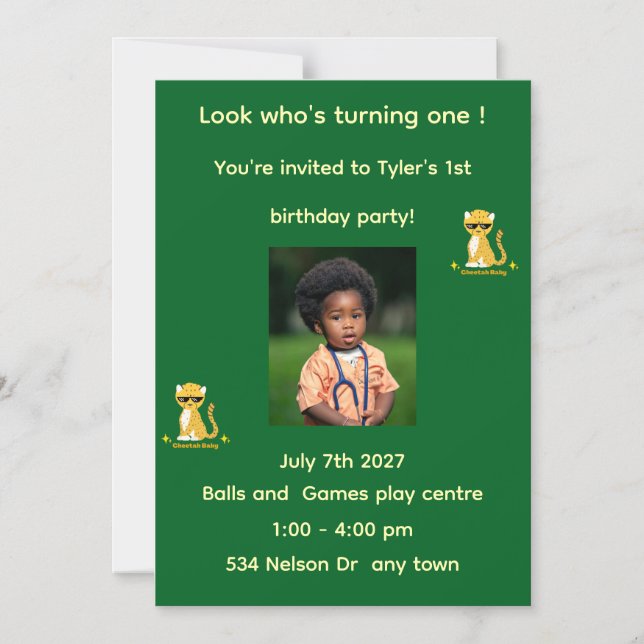 Birthday invitation (Front)