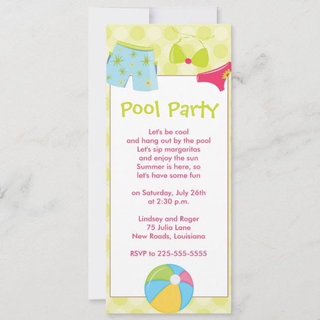 Birthday Invitation (Front)