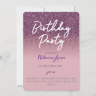Birthday invitation