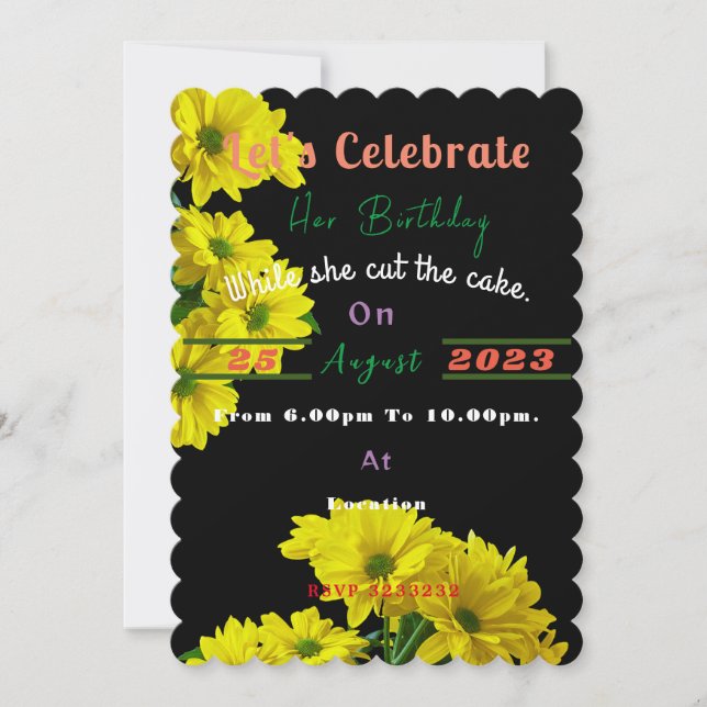 Birthday Invitation (Front)