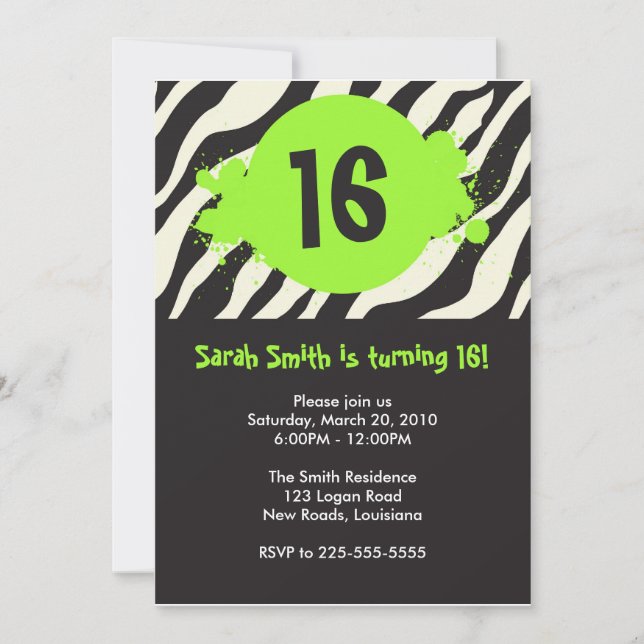 Birthday Invitation (Front)