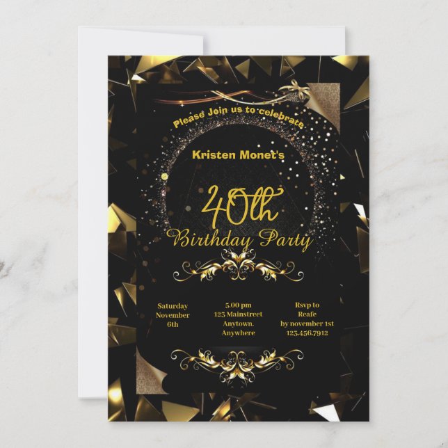Birthday invitation (Front)