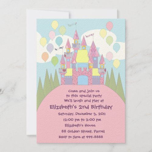 Birthday Invitation 022: Castle