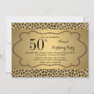 Birthday Invitation Any Age,Cheetah,affordable