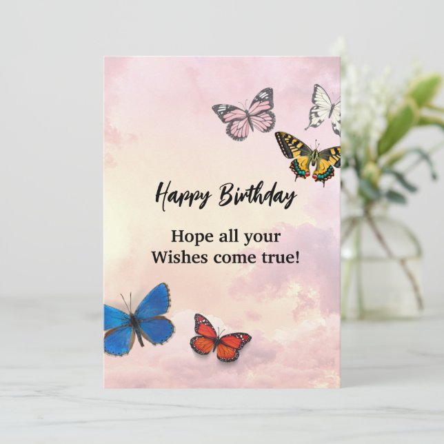 Birthday Invitation Card (Standing Front)