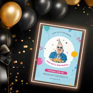 birthday invitation card create online with photo
