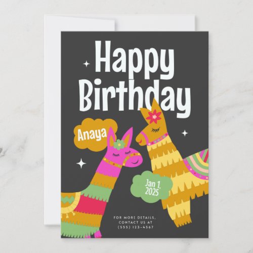 Birthday Invitation Card Design for adults or kids