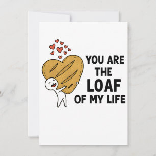 Birthday Invitation - Cute Bread Pun Party Invite