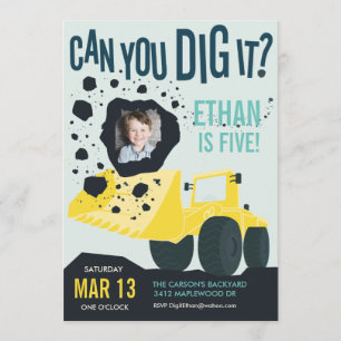 Birthday Invitation // Dig It!