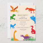Birthday Invitation Dinosaur Invitation