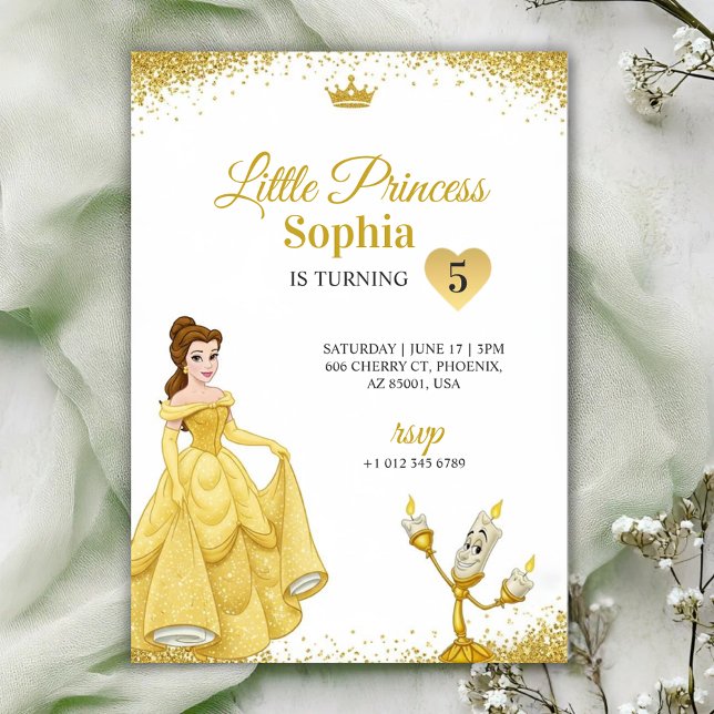 Birthday Invitation featuring a princess (Creator Uploaded)