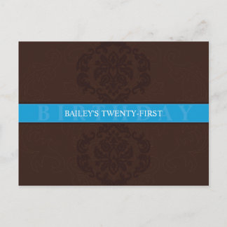 BIRTHDAY INVITATION :: finesse 2 Postcard