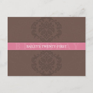 BIRTHDAY INVITATION :: finesse 4 Postcard