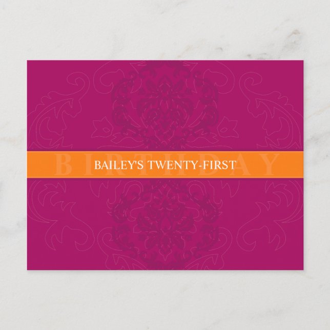 BIRTHDAY INVITATION :: finesse 5 (Front)