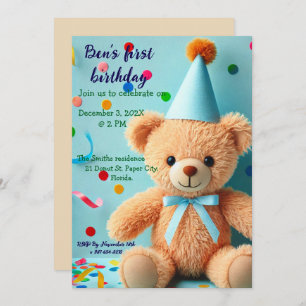 Birthday invitation for toddler