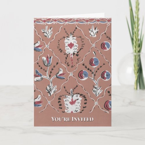 Birthday Invitation Hand Painted Wall Martin Party
